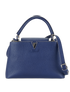 Capucines MM, &pound;3,100, Handbags, Blue, Leather, Front view